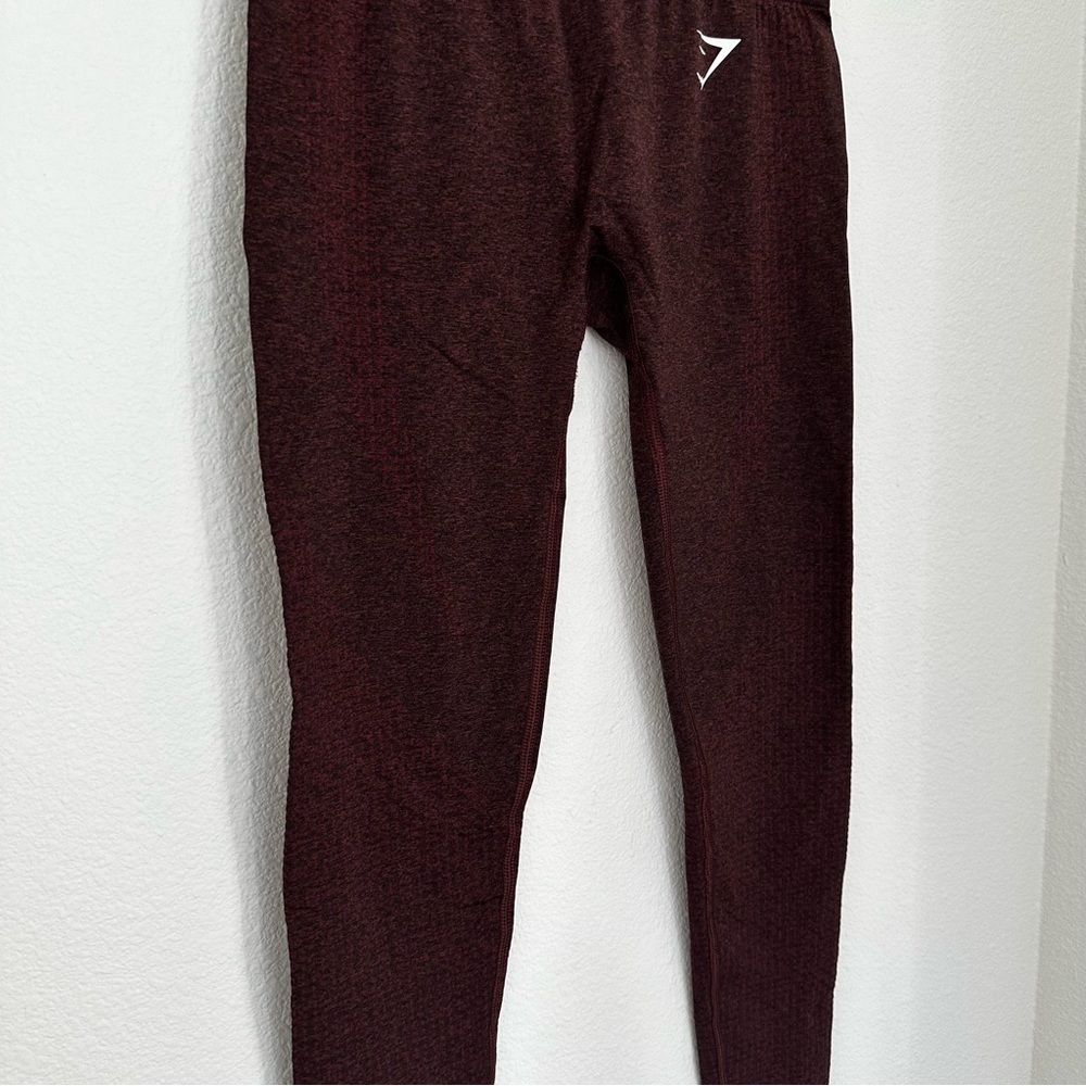 Gymshark Burgundy Leggings - Picture 4 of 8